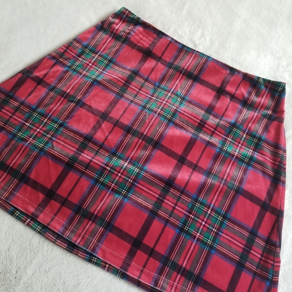 DOLLS KILL Past Lovers Plaid Skirt Size L - Picture 4 of 8